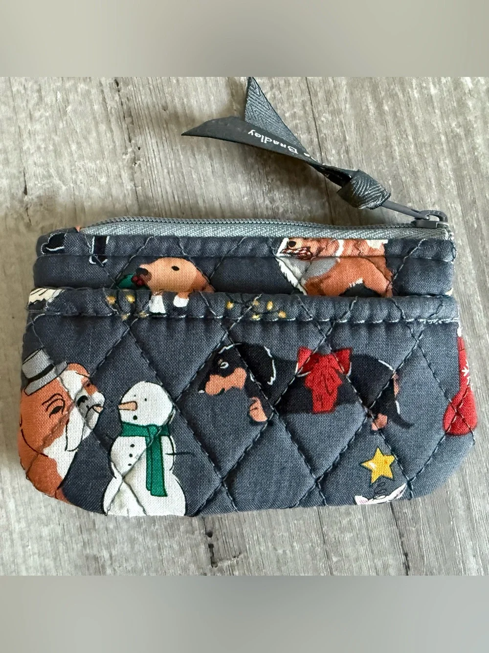 Vera Bradley Holiday Dogs Coin Purse